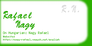 rafael nagy business card